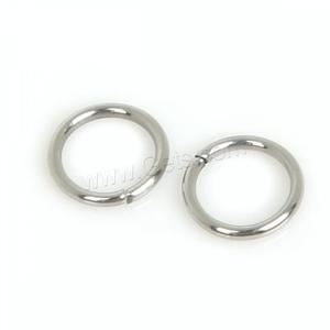 DIY Donut Sierra Corte Acero inoxidable Joyería Anillo de salto cerrado Color original 200 unids/bolsa 1420248 - Product Image 1