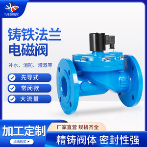 Vanne solénoïde à bride en fonte Yueer DN40 220V 24V à commande pilote pour le contrôle de l'eau à usage industriel - Product Image 5