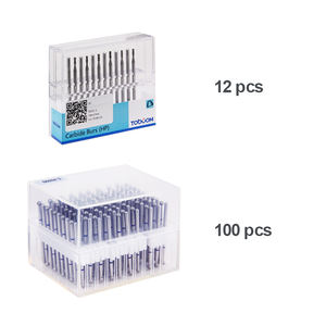 100 pz/scatola 12 pz/scatola Manicure sfera rotonda diamante punte per unghie cuticola russo laboratorio dentale diamante frese rotanti 2.35mm 3/32" - Product Image 6