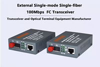 Convertisseur Ethernet rapide 10/100Base-Tx vers 100Base-FX à fibre unique WDM FC 25 km Netlink HTB-3100A/B-25km-FC