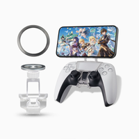 Support magnétique réglable pour manette PS5/PS4, clip de fixation pour téléphone, rotation à 360 degrés, accessoires de jeu