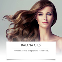 Hoegoa Huile de Soin Capillaire Végétalienne et Herbal Batana Hydratante Nourrissante pour Follicules Pilaire Lisses, Huile Essentielle pour Cheveux Sains