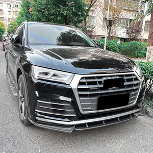Audi Q5 FY Sline Front Bumper Lip Carbon Fiber Texture Matte Finish 2018-2020 - Product Image 3
