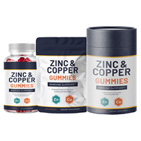 Nouveau produit OEM, supplément en gommes de zinc et de cuivre, marque privée