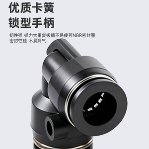 Pneumatic Hose Bend <b>Quick</b> <b>Connector</b> Pv4 6 8 12 14 16mm Fitting For Air Pump Components - Product Image 1