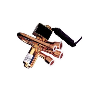 Vanne <span class=keywords><strong>de</strong></span> réversal quatre voies pour climatisation, accessoire <span class=keywords><strong>de</strong></span> maintenance et <span class=keywords><strong>de</strong></span> service en cuivre pour la réfrigération - Product Image 1
