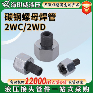 ข้อต่อไฮดรอลิกเหล็กกล้าคาร์บอน Haiqiwei รุ่น 2WC 2WDH แบบเชื่อมเกลียวใน 24 องศา พร้อมซีลแบบกรวย - Product Image 5