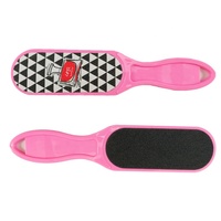 Râpe à pieds professionnelle double face durable VW-PCR-020, lime en plastique bleue à long manche pour éliminer les callosités