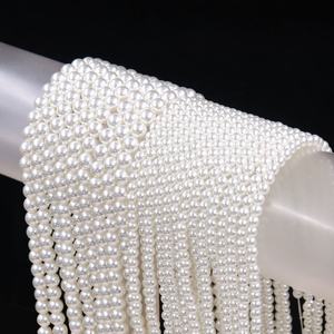 Oro chiaro 4mm 6mm 8mm 10mm <span class=keywords><strong>Swarovski</strong></span> perle sciolte di cristallo naturale per la creazione di gioielli di cristallo bianco e perle Ovski - Product Image 4