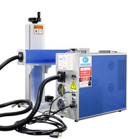 Nueva Máquina de Marcado Láser de Fibra para Grabado de Metal en Línea en PCB con Refrigeración por Aire, Control EZCAD, Compatible con Formatos DXF/BMP/AI
