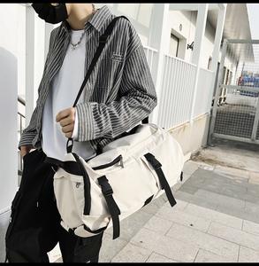 2024 unisexe cadre externe sport sac à dos grande capacité étanche sec humide séparation Nylon fermeture éclair lin géométrique Fitness - Product Image 5