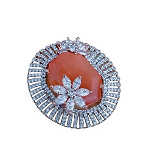 Designer Rose Finish Best Quality <b>Adjustable</b> <b>Ring</b> For Function And Party wedding Wear Collection For Women And Girls - Product Image 2