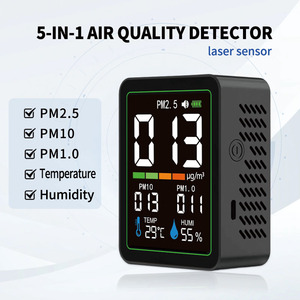 Monitor de Calidad del Aire 5 en 1 con Láser, Detecta PM2.5, PM1.0, PM10, con Temperatura, Humedad y Pantalla a Color Grande para Hogar y Oficina - Product Image 2