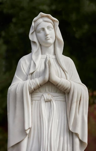 Statua della Vergine Maria Velata Scolpita a Mano in Marmo, Decorazione Personalizzata di Alta Qualità per Musei d'Arte - Product Image 5
