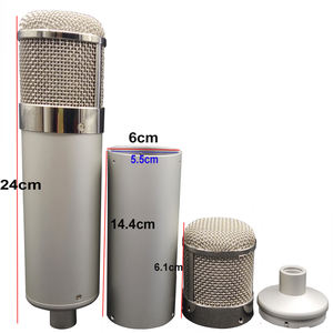Gran oferta, venta al por mayor, cuerpo de micrófono pesado grande 47, níquel plateado, funda de micrófono de condensador grande para estudio DIY para reparación de Neumann U47 - Product Image 3
