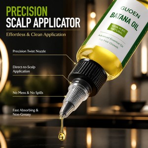 Minyak Batana untuk Rambut, Kulit Kepala & Kulit, Minyak Biji Alami, Minyak Rambut Melembapkan untuk Rambut Kering Meningkatkan Kelembutan & Kilau - Product Image 2
