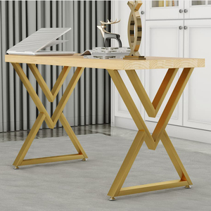 Pieds de table Meubles robustes Bureau à manger Bureau en fonte Acier café à manger Métal Luxe Moderne Or Pieds de table pour table - Product Image 5