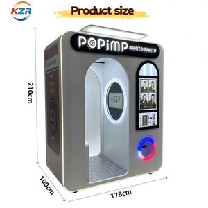 Nouvelle borne photo de luxe en libre-service entièrement fermée, kiosque selfie à impression instantanée, photomaton de style coréen, distributeur automatique - Product Image 6