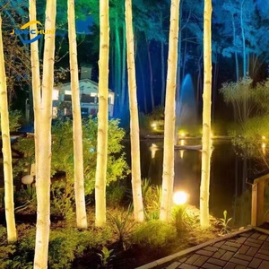 Rất mờ độc đáo hiệu ứng ánh sáng 1m 2M 3m tùy chỉnh FRP nhân tạo cây bạch dương thân cây với LED - Product Image 1