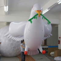Pigeon gonflable personnalisé tendance, taille gonflée de 5 m, tissu Oxford 210D pour la publicité