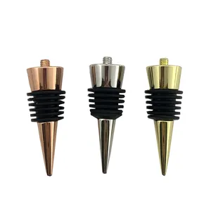 Hot Selling Portable Vacuum Beverage Stopper Bottle Sealer Easy to Use Safe and Healthy Zinc Alloy Silicone Material <b>Wine</b> <b>Stop</b> - Product Image 2