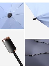 Factory Custom Oem Odm Color With Logo Outdoor Waterproof <b>Windproof</b> Uv-Proof Manual 8K Trifold Foldable <b>Umbrella</b> - Product Image 2