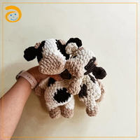 Vente en gros de poupées musulmanes au crochet faites à la main, poupées animales en tricot doux, jouets en peluche mignons pour bébés, cadeaux pour enfants, logo personnalisé, usine OEM
