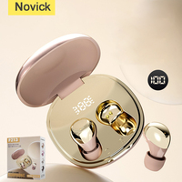 Audífonos F213, Auriculares Intrauditivos Inalámbricos para Dormir, Mini, Nuevos, de Largo Alcance, con Reducción de Ruido ENC