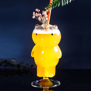 Vaso de Cóctel Creativo con Forma de Oso de Goma, Transparente, Bonito, para Jugos, Vino y Cócteles, para Bares - Product Image 2
