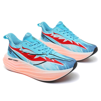 Chaussures de sport pour hommes avec imprimé éclair, prêtes à être expédiées, semelle intermédiaire en mousse double MD, chaussures de jogging, semelle extérieure en caoutchouc, chaussures de course en plein air