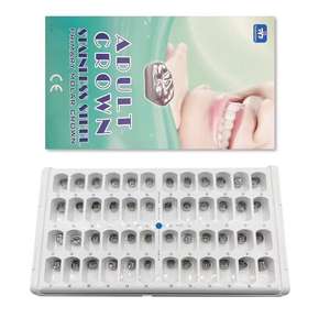 48 couronnes dentaires préformées en acier inoxydable pour adultes - Product Image 6
