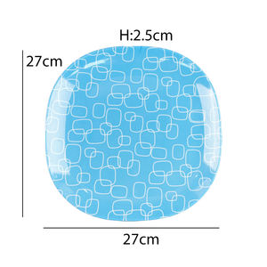 Posate in plastica piatto quadrato e ciotola da tavola <span class=keywords><strong>set</strong></span> stoviglie all'ingrosso - Product Image 2