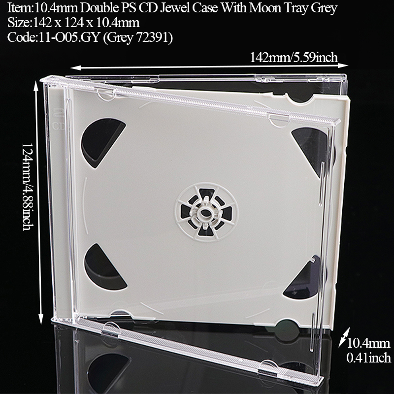 O05 : Boîtier CD 2-CD 10,4 mm Gris
