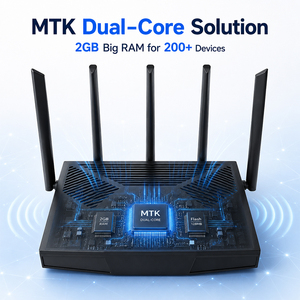 <span class=keywords><strong>Router</strong></span> WIFI 7 de Alta Velocidad BE5000 OpenWrt 5G 2.4G de Doble Banda con Funciones VPN y Mesh de Triple Banda (Similar a <span class=keywords><strong>TP</strong></span>-<span class=keywords><strong>Link</strong></span>) - Product Image 3