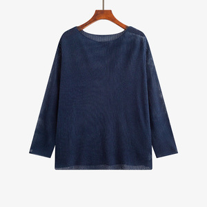 <span class=keywords><strong>Pull</strong></span>-over col rond personnalisé pour <span class=keywords><strong>femme</strong></span>, élégant, couleur unie, prix abordable, maille sexy, vêtements pour <span class=keywords><strong>femme</strong></span>, collection automne - Product Image 5