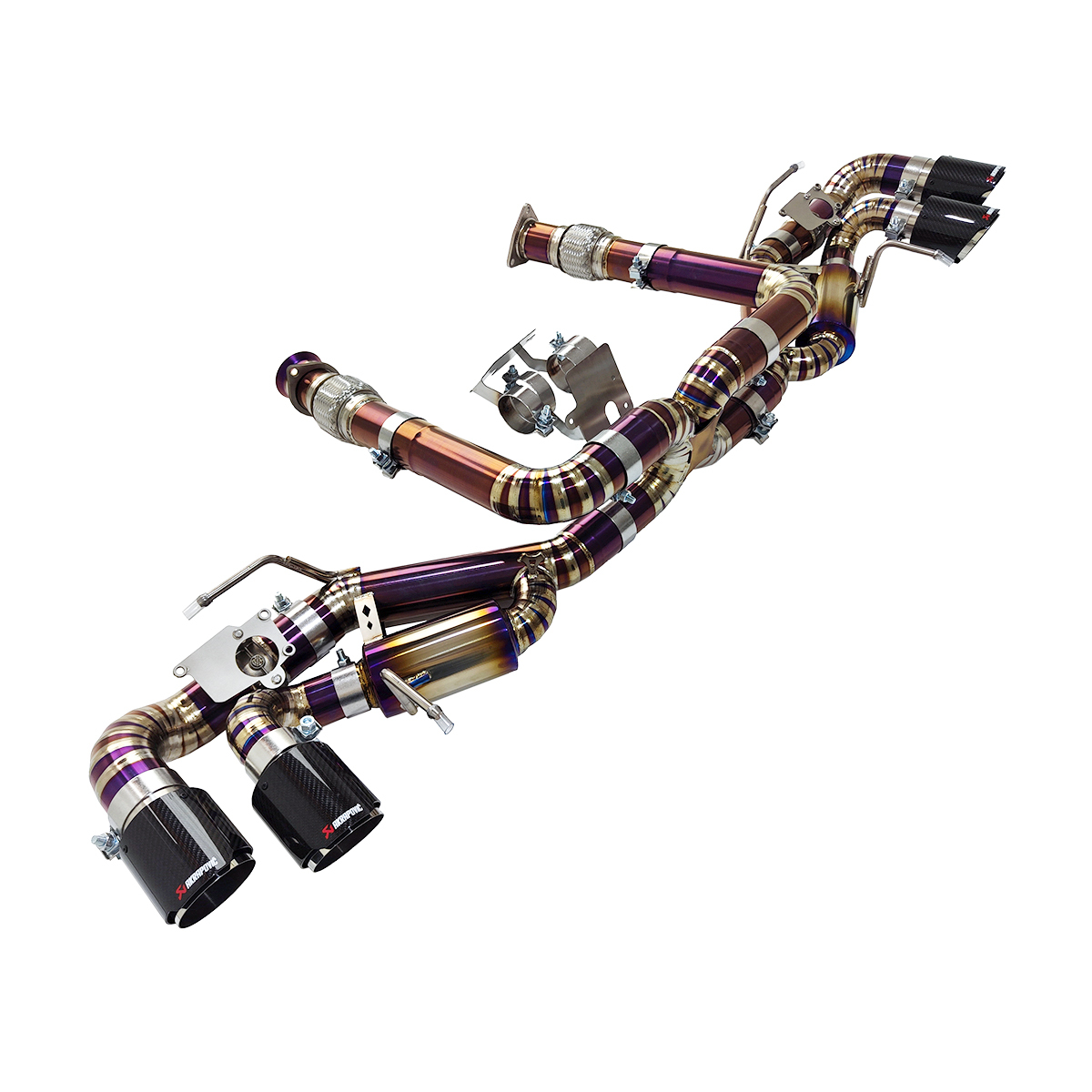 Titanium Alloy Valved Exhaust Muffler For Corvette C8 6.2L V8