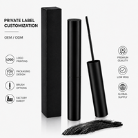 Maskara Hitam Slim dengan Kuas Presisi, Melentikkan dan Memisahkan Bulu Mata, OEM ODM Label Pribadi Produsen Kustom