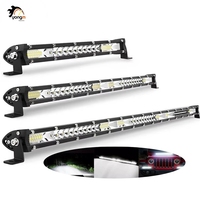 Barre lumineuse LED Silm 10/20/30 pouces 78/156/234W 12V 24V pour voiture, faisceau combiné, camion, 4x4, moto, tout-terrain, SUV, VTT, conduite, brouillard, travail