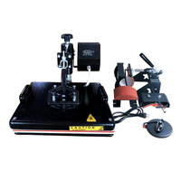 Presse à Chaud Numérique Multifonction Manuelle 4-en-1 Combo Nouvelle Machine de Sublimation à Plat Multicolore avec Contrôle de Température 0-220°C