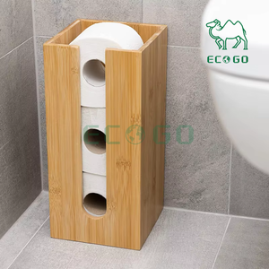 Portarrollos de papel de almacenamiento de bambú, portarrollos de papel higiénico, portarrollos de papel higiénico de granja para Baño - Product Image 1