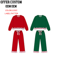 Précommande GLP3648MZ – Ensemble Coton Haut à Manches Longues et Pantalon à Volants pour Filles, Enfants et Bébés – Vêtements de Grossiste