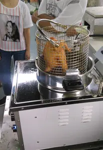 Kfc MDXZ-16B küçük tezgah üstü masa elektrikli basınç fritöz tavuk kızartma