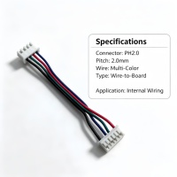 Maßgefertigter Kabelbaum mit JST ZH PH EH XH Steckverbindern, 1,0-2,54mm Rastermaß, 2-6-polig, Verzinntes Kupfer, PVC, LVDS-Bandkabel für Computer und Automobil