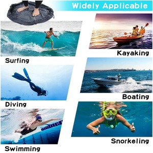 Sac de plage imperméable 420D personnalisé en gros, grande capacité pour maillots de bain et combinaisons de plongée, sac de change portable pour le surf - Product Image 6