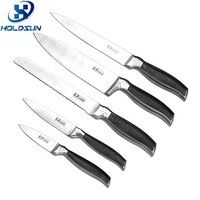Couteau à pain en acier inoxydable ultra-affûté de 8 pouces avec logo personnalisé, écologique, avec manche creux antiadhésif pour une utilisation à la maison et en cuisine