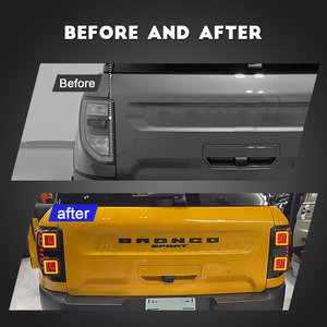 HCMOTION-Luces traseras LED para Ford <span class=keywords><strong>Bronco</strong></span>, soporte de fábrica para envíos a EE. UU. Sport 2021-2023, luces traseras Secuenciales - Product Image 2