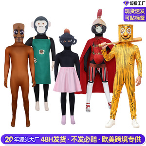 Costume de cosplay intégral pour Halloween, motif homme en bâtonnets, inspiré des classiques étrangers de montagnes et mers, Tung Tung Tung Sahur - Product Image 2