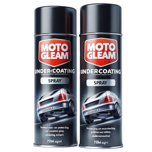 MOTOGLEAM 500ml Pintura en Aerosol para Revestimiento <span class=keywords><strong>de</strong></span> Chasis, Recubrimiento <span class=keywords><strong>de</strong></span> Goma para Protección Contra Óxido y Aislamiento Acústico para la Parte Inferior del Automóvil - Product Image 1