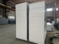 模块化洁净室夹芯板50/100毫米建筑Eps夹芯板预制房屋防火岩棉净化板