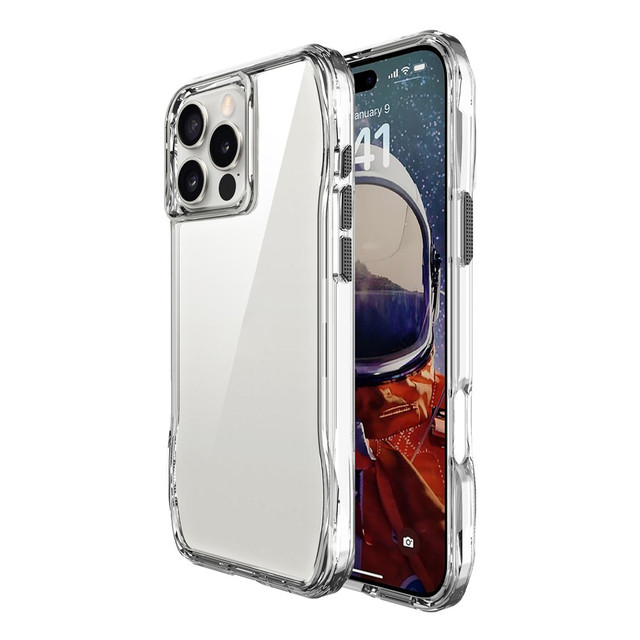 Anti Yellow 4 Corner Protective Shockproof TPU PC Mobile Phone Case for iPhone 16 17 17AIR 15 14 13 12 Pro Max Clear Back Cover